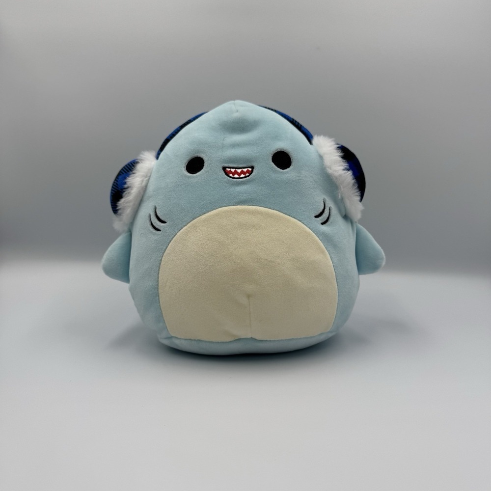 Squishmallows Sharon The Blue Shark 7.5" Holiday Exclusive NWT